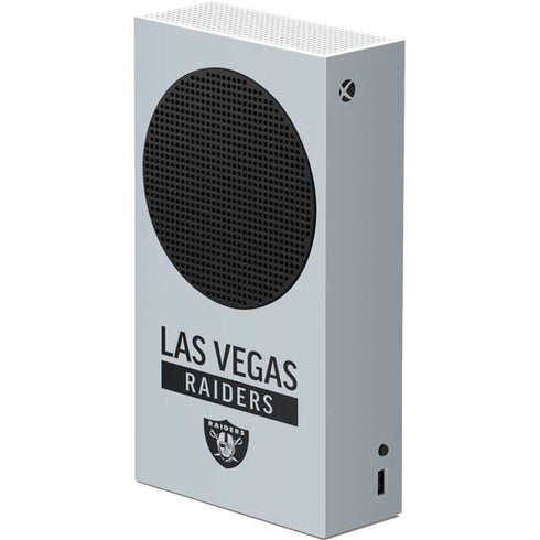 NFL Las Vegas Raiders Silver Performance Series Xbox Series S Console Skin